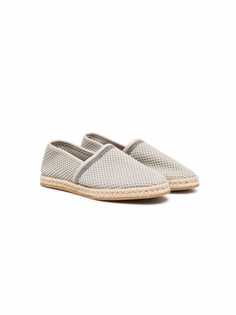 Brunello Cucinelli Kids сетчатые эспадрильи