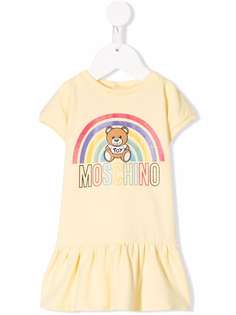 Moschino Kids платье-футболка Teddy Bear