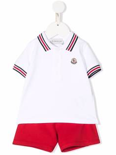 Moncler Enfant спортивный костюм с нашивкой-логотипом