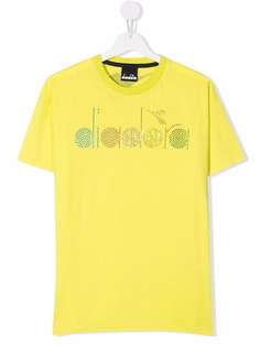 Diadora Junior футболка с логотипом из страз
