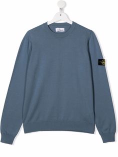Stone Island Junior джемпер с нашивкой-логотипом