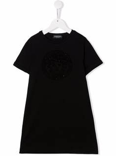 Versace Kids платье-футболка с декором Medusa