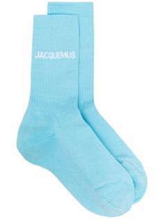 Jacquemus носки в рубчик с логотипом