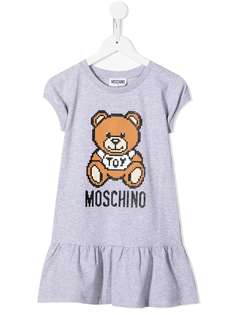 Moschino Kids платье-футболка Teddy Bear