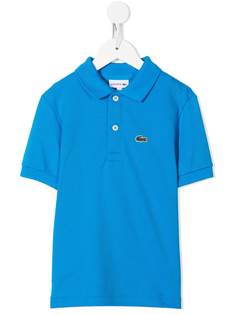 Lacoste Kids рубашка поло с вышитым логотипом