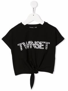 TWINSET Kids футболка с логотипом