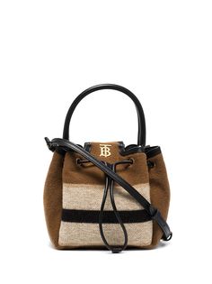 Burberry сумка-ведро Peony в полоску