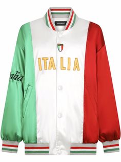 Dolce & Gabbana бомбер Italia в стиле колор-блок