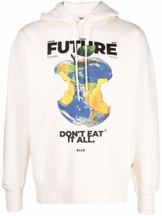 MSGM худи World Apple из органического хлопка
