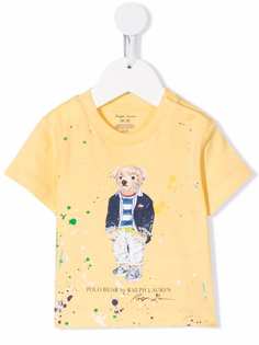 Ralph Lauren Kids футболка с эффектом разбрызганной краски