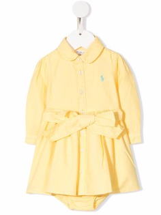 Ralph Lauren Kids платье-рубашка с вышитым логотипом