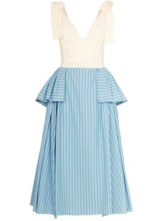 Rosie Assoulin полосатое платье миди