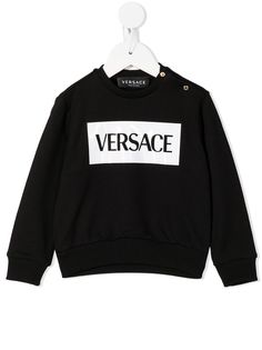 Versace Kids толстовка с логотипом