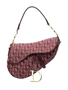Christian Dior сумка на плечо Saddle 2000-х годов с узором Trotter