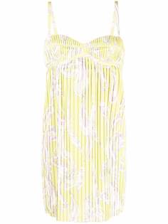 Emilio Pucci плиссированное платье с графичным принтом