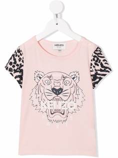 Kenzo Kids футболка с принтом Tiger