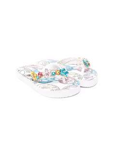 Monnalisa шлепанцы с принтом