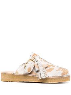 Clarks Originals фактурные мюли с принтом