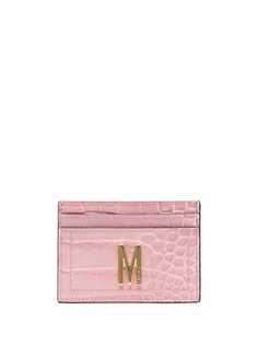 Moschino картхолдер с тиснением под кожу крокодила