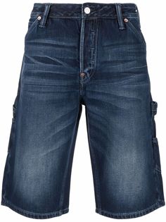 EVISU джинсовые шорты с логотипом