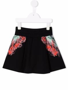 Marcelo Burlon County Of Milan Kids расклешенная юбка с принтом Wings