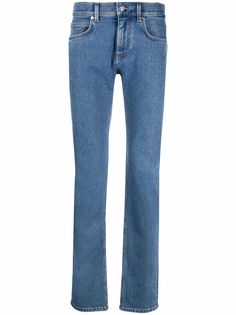 Versace прямые джинсы с узором Greca