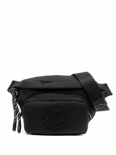 Moncler поясная сумка с нашивкой-логотипом