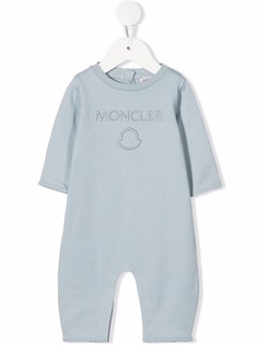 Moncler Enfant ромпер с вышитым логотипом