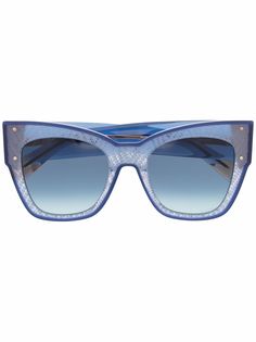 MISSONI EYEWEAR солнцезащитные очки в оправе кошачий глаз