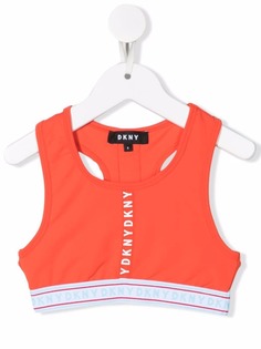 Dkny Kids укороченный топ с логотипом