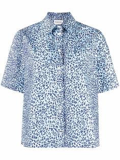 P.A.R.O.S.H. рубашка с короткими рукавами и леопардовым принтом