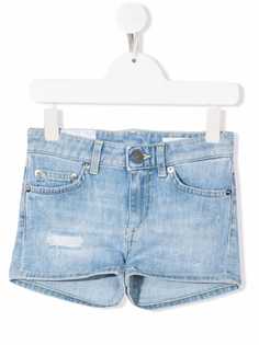 DONDUP KIDS джинсовые шорты с эффектом потертости