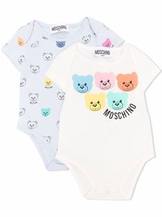 Moschino Kids боди из органического хлопка с принтом Teddy Bear