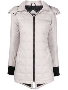 Canada Goose пуховик с нашивкой-логотипом