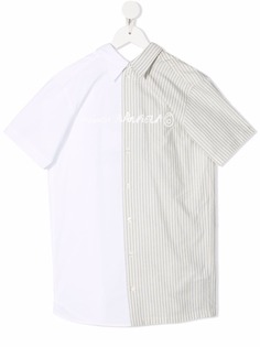 MM6 Maison Margiela Kids рубашка в стиле колор-блок с логотипом