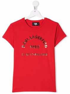 Karl Lagerfeld Kids футболка с логотипом