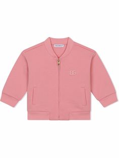 Dolce & Gabbana Kids бомбер с вышитым логотипом