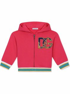 Dolce & Gabbana Kids худи на молнии с логотипом