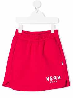 MSGM Kids мини-юбка с логотипом