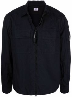 C.P. Company бомбер с нашивкой-логотипом