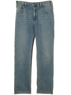 ERL KIDS прямые джинсы с эффектом потертости