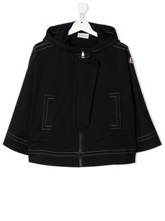 Moncler Enfant куртка с контрастной строчкой