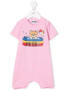 Moschino Kids боди с графичным принтом