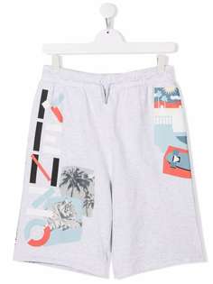 Kenzo Kids шорты с логотипом