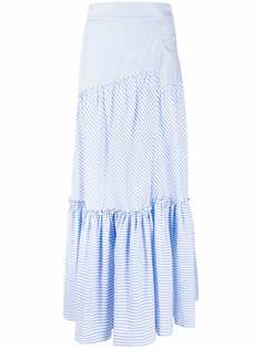 TWINSET полосатая юбка с завышенной талией