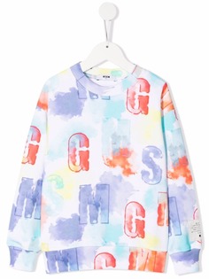 MSGM Kids свитер с логотипом