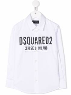 Dsquared2 Kids рубашка с длинными рукавами и логотипом