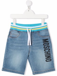 Moschino Kids джинсовые шорты с логотипом