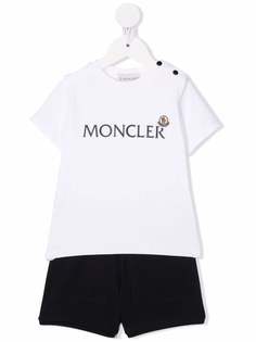 Moncler Enfant комплект из футболки и шортов с логотипом