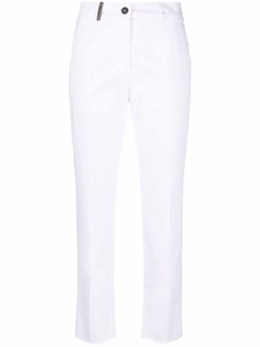 Peserico укороченные брюки прямого кроя